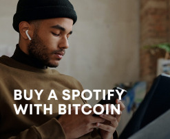 buy spotify with bitcoin