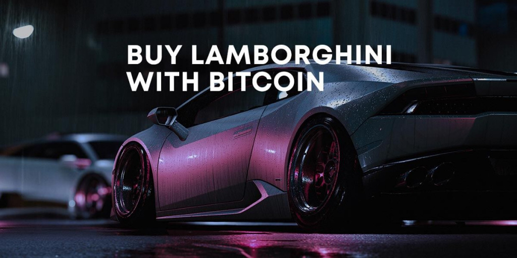 buys lamborghini with bitcoins news
