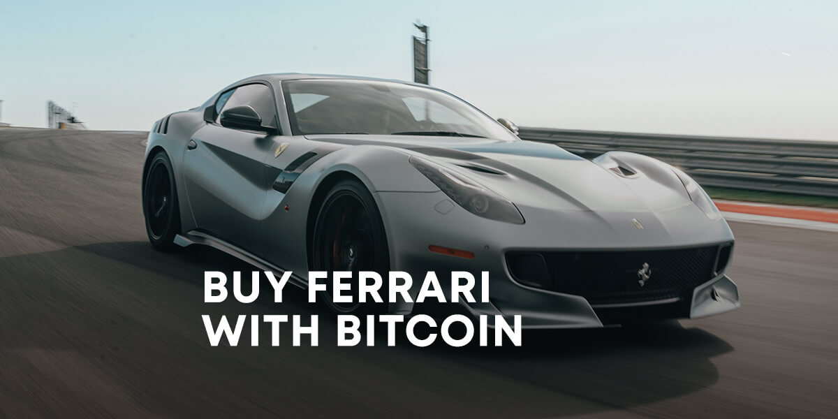 buy Ferrari with bitcoin